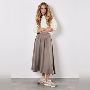 A-Line Midi Skirt